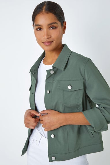 Roman Khaki Stretch Pocket Detail Jacket