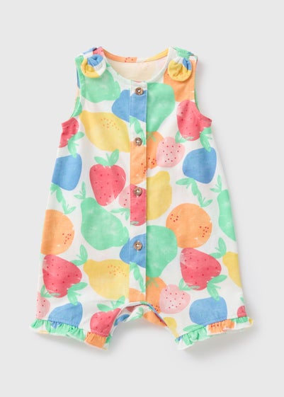 Baby Multicolour Fruit Romper (Newborn-23mths)
