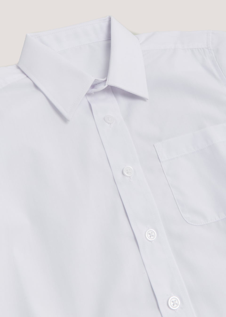 Boys 5 Pack White Short Sleeve School Shirts (4-16yrs)
