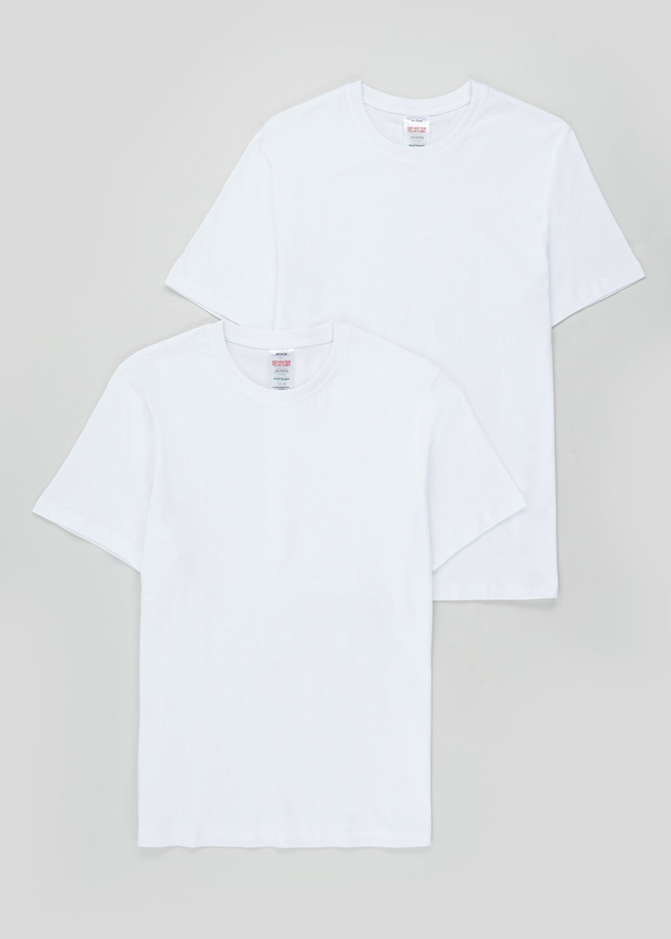 2 Pack White T-Shirt Vests