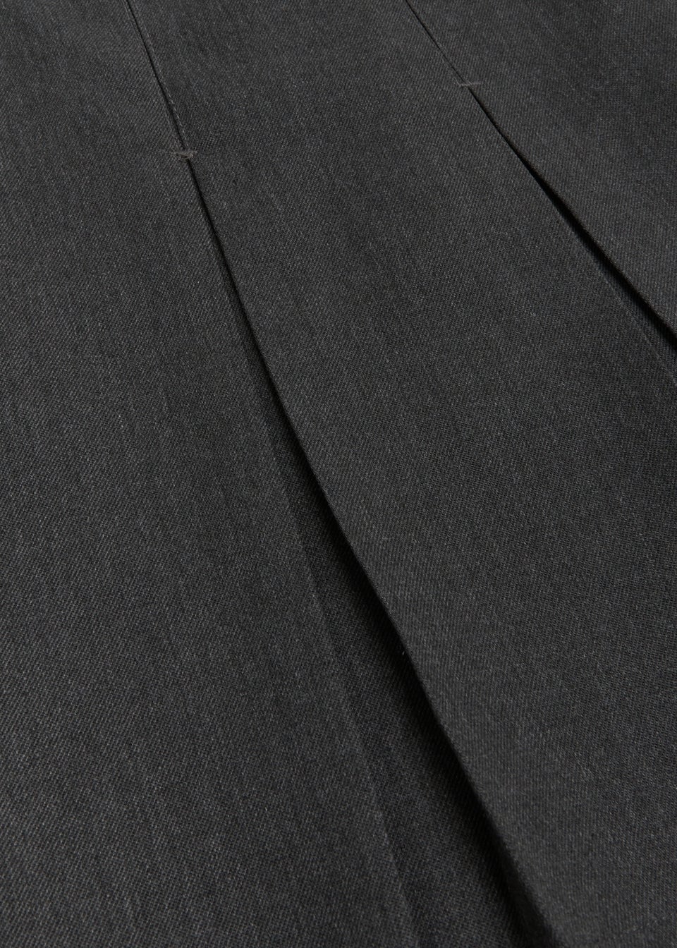 Girls 2 Pack Grey Generous Fit Box Pleat School Skirts (6-16yrs)