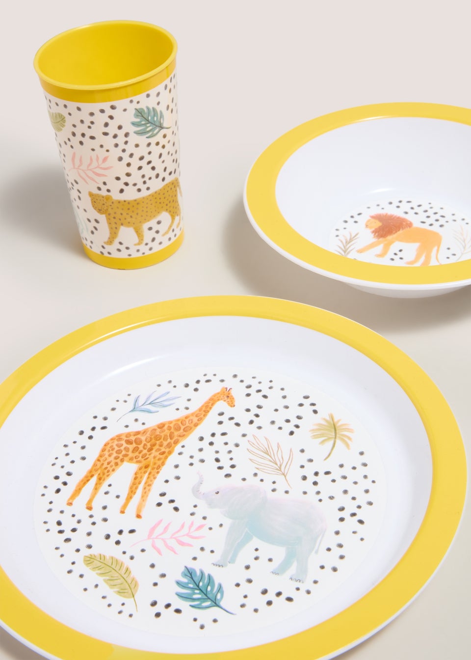 Kids 3 Piece Safari Dinner Set