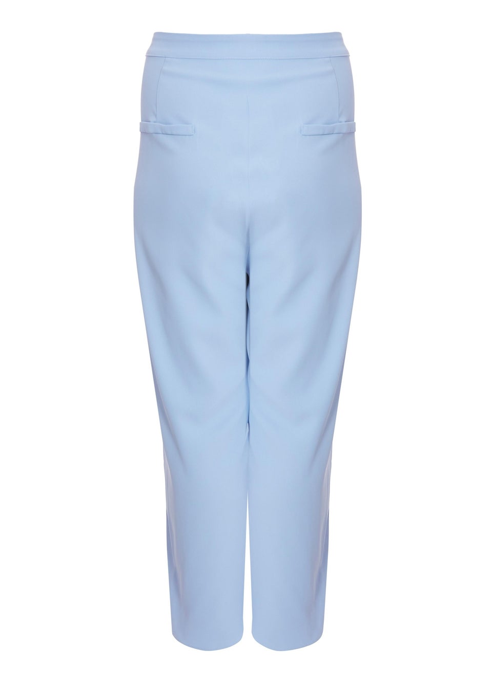 Quiz Blue Curve Tapered Leg Trousers